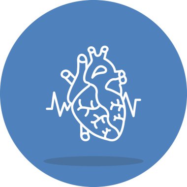 Kalp Anatomisi Yaratıcı Minimum Vektör Sanatı
