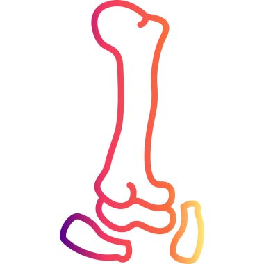 Kemik yapısı olan ayak bileği eklem uygulama simgesi