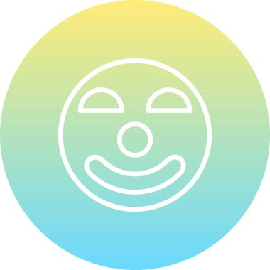 emoji simgesi, web kullanımı için basit tasarım vektör çizimi