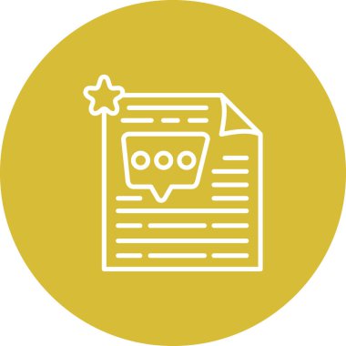 Yorum Biçimi Web simgesi vektör çizimi