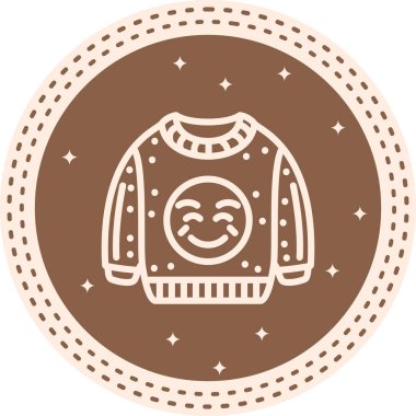 Joy simgesi basit düz çizim