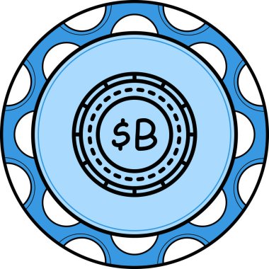 Bolivya Sikkesi Ayrı Modern Dijital Tasarım Elemanı