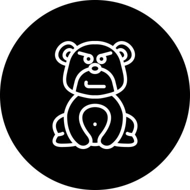 Kötü Ayı Zarif Modern Marka Vektör Varlığı