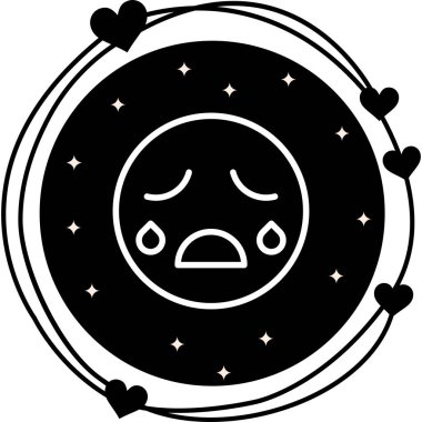 emoji simgesi, web kullanımı için basit tasarım vektör çizimi