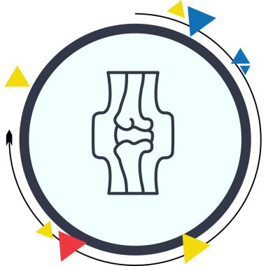 Yırtık Bağlantı Çizgisi Düz Simgesi