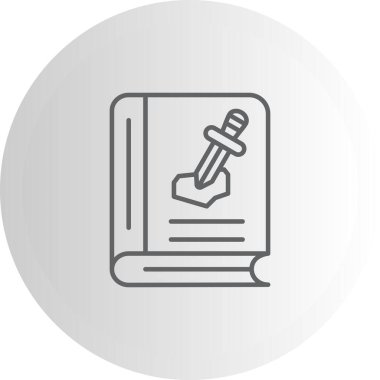 Tarih Kitabı Yüksek Çözünürlüklü Düz Tasarım Sembolü