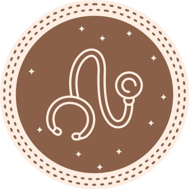 stetoskop web simgesi vektör çizimi