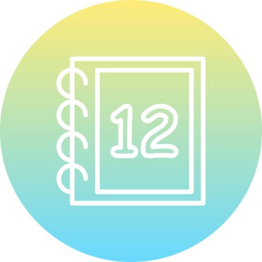 12 Web simgesi vektör illüstrasyonu