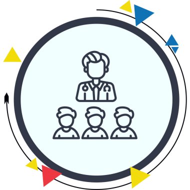 takım web simgesi vektör illüstrasyonu