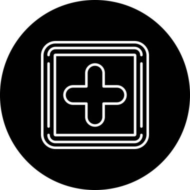 tıbbi ağ simgesi vektör illüstrasyonu