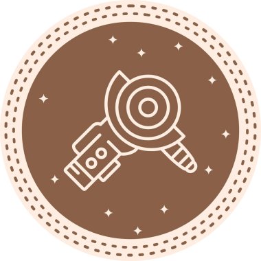 Öğütücü simgesi basit düz illüstrasyon