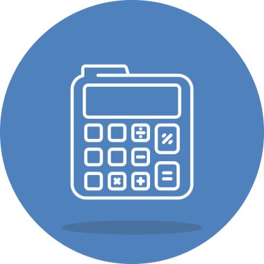 Calculator icon, vector illustration simple design
