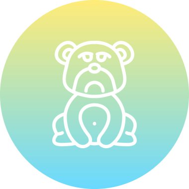 Somurtan Ayı Zarif Modern Yaratıcı Sanat Sembolü