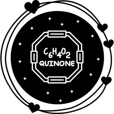 Quinone molekülünün kimyasal yapısı, web simgesi