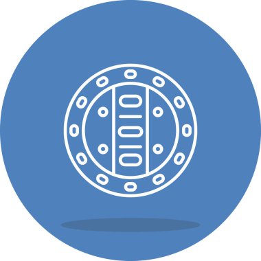 Eski Kalkan Dengeli Profesyonel Markalaşma Grafik Sembolü