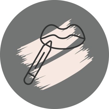 Lip Liner Simgesi, Basit İllüstrasyon