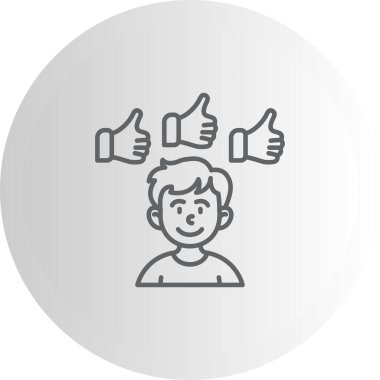 Sosyal medya geribildirim grafikleri, gözden geçirme uygulamaları veya topluluk web sayfaları için uygun başparmakları olan gülümseyen bir çocuğu gösteriyor.