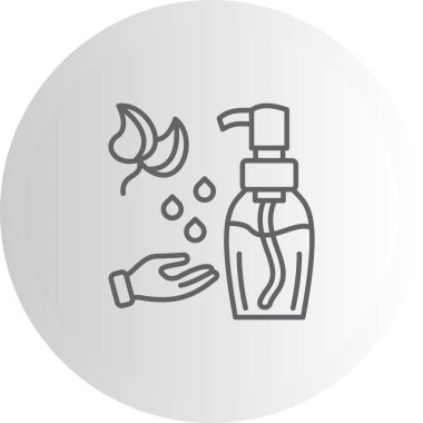 Temizleme Yağ Simgesi, Basit İllüstrasyon