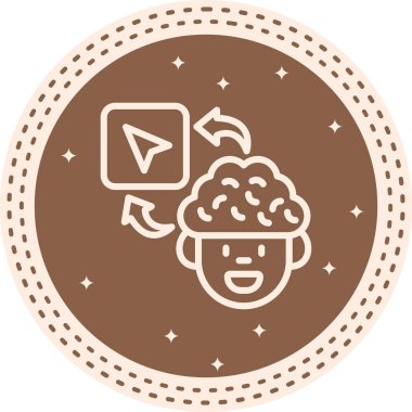 Navigasyon Oku Asgari Düz Vektör İllüstrasyonu