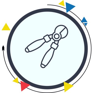 Kerpeten simgesi, vektör illüstrasyonu basit tasarım