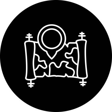 konum web simgesi vektör illüstrasyonu