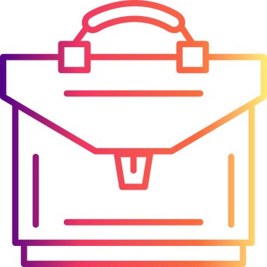 Evrak Çantası'nı web simge vektör çizim