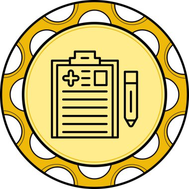 tıbbi ağ simgesi vektör illüstrasyonu