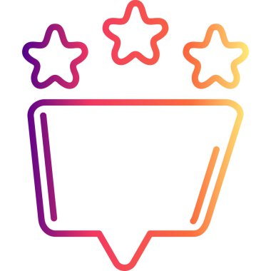 düz geribildirim simgesi vektör çizimi 