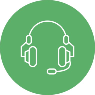 kulaklık web simge vektör çizim