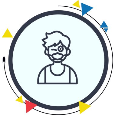 Mask Boy Minimal Sophisticated Branding Design Asset