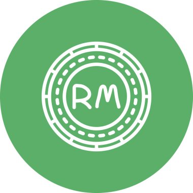 Malezya Ringgit Parası Zarif Dijital Tasarım Sembolü