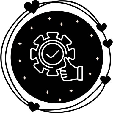 düz geribildirim simgesi vektör çizimi 