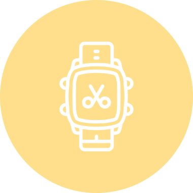 Akıllı Saat Makas Sofistike Özel Arayüz Tasarımı Elemanı