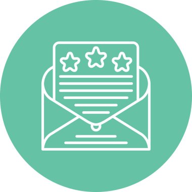 düz geribildirim simgesi vektör çizimi 