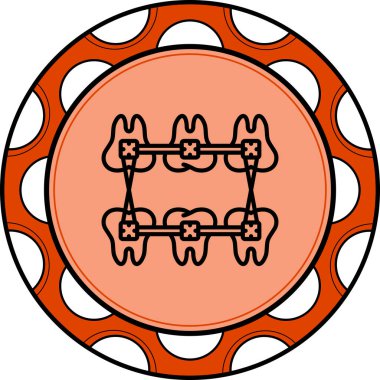 Ortodontik Gruplar Minimum Düz Yaratıcı Grafik Tasarımı