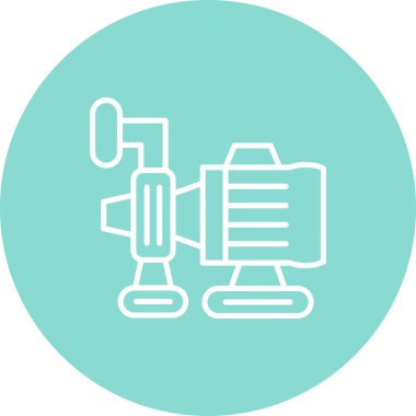 Water Motor Gelişmiş İşlevsel Web Arayüzü Sembolü