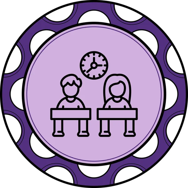 Sınıf arkadaşları Modern Dengeli Markalaşma Vektörü Sembolü