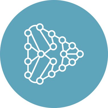 Tekrarlayan Nöral Ağ Eşsiz Düz Dijital Tasarım Nesnesi