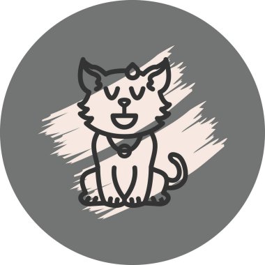 Rahatlamış Kedi Dinamik Yaratıcı Dijital Grafik ŞekliName