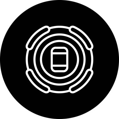 Akıllı Telefon Hattı Simgesi, Basit İllüstrasyon