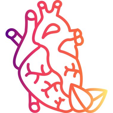 kalp web simgesi vektör illüstrasyonu