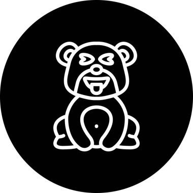 Bear Tongue High Resolution Minimal Vector Design