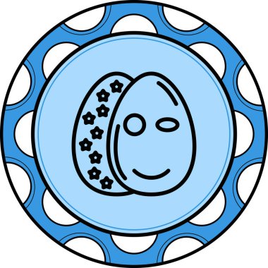 Paskalya Flirty Yumurta Dengeli Yenilikçi Ürün Grafiksel Elementi