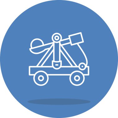 mancınık simgesi, vektör illüstrasyonu basit tasarım