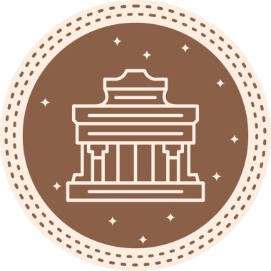 Kripto Mezar Evi Premium Zarif Dijital Tasarım Sembolü