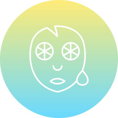 Jel Maske Simgesi, Basit İllüstrasyon