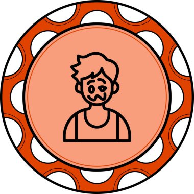 Sarhoş Çocuk Seçkin Markalı Vektör Varlığı