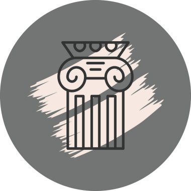 Sütun tasarımı düz simge