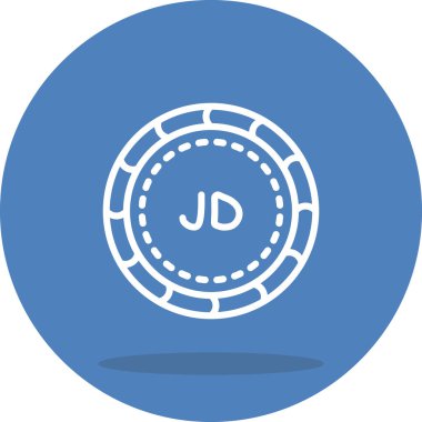 Ürdün Dinar para ikonu, ulusal para birimi