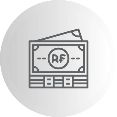 Ruanda Notları Stil Düz Kullanıcı Arayüzü Özelliği